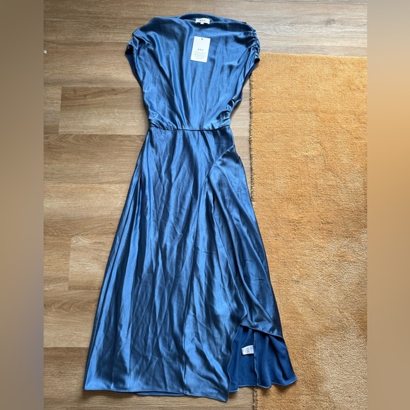 NWT A.L.C. Jasmine Midi Satin Dress - Picture 8 of 14